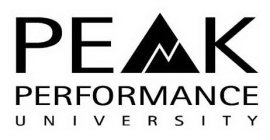 PEAK PERFORMANCE UNIVERSITY