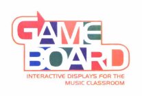 GAMEBOARD INTERACTIVE DISPLAYS FOR THE MUSIC CLASSROOM