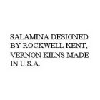 SALAMINA DESIGNED BY ROCKWELL KENT, VERNON KILNS MADE IN U.S.A.