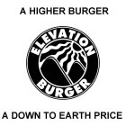 ELEVATION BURGER A HIGHER BURGER A DOWN TO EARTH PRICE