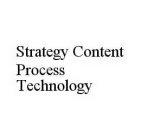 STRATEGY CONTENT PROCESS TECHNOLOGY