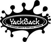 YACKSACK THE EASIEST PLACE TO TOSS YOUR COOKIES
