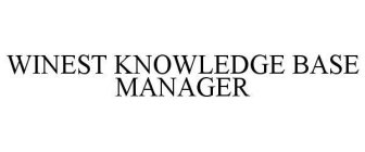 WINEST KNOWLEDGE BASE MANAGER