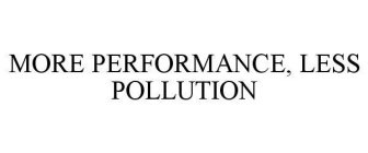 MORE PERFORMANCE, LESS POLLUTION