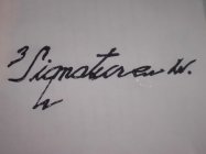 3 SIGNATURE W.