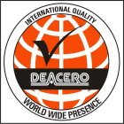DEACERO WORLD WIDE PRESENCE INTERNATIONAL QUALITY