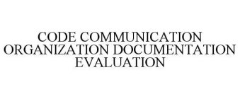 CODE COMMUNICATION ORGANIZATION DOCUMENTATION EVALUATION