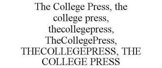 THE COLLEGE PRESS, THE COLLEGE PRESS, THECOLLEGEPRESS, THECOLLEGEPRESS, THECOLLEGEPRESS, THE COLLEGE PRESS