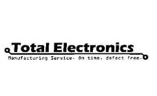 TOTAL ELECTRONICS MANUFACTURING SERVICE. ON TIME, DEFECT FREE.