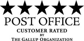 POST OFFICE CUSTOMER RATED BY THE GALLUP ORGANIZATION