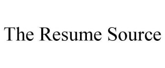 THE RESUME SOURCE