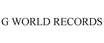 G WORLD RECORDS