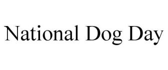 NATIONAL DOG DAY