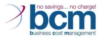 BCM NO SAVINGS.. NO CHARGE! BUSINESS COST MANAGEMENT
