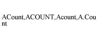ACOUNT,ACOUNT,ACOUNT,A.COUNT