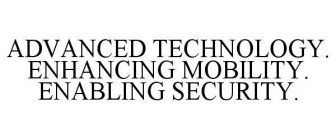ADVANCED TECHNOLOGY. ENHANCING MOBILITY. ENABLING SECURITY.