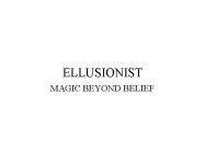 ELLUSIONIST MAGIC BEYOND BELIEF