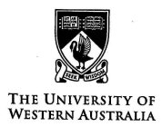 SEEK WISDOM THE UNIVERSITY OF WESTERN AUSTRALIA