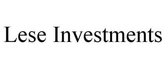 LESE INVESTMENTS