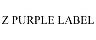 Z PURPLE LABEL