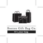 BOSTON GIFT BAG CO. IT'S YOUR BAG