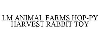 LM ANIMAL FARMS HOP-PY HARVEST RABBIT TOY