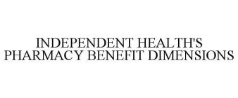 INDEPENDENT HEALTH'S PHARMACY BENEFIT DIMENSIONS