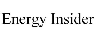 ENERGY INSIDER