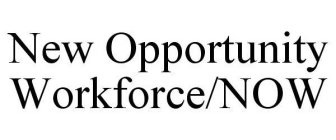 NEW OPPORTUNITY WORKFORCE/NOW