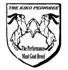 THE KIKO PEDIGREE THE PERFORMANCE MEAT GOAT BREED