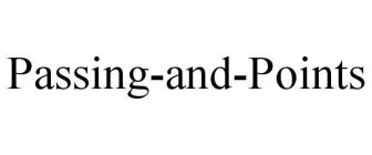 PASSING-AND-POINTS