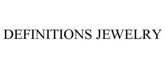 DEFINITIONS JEWELRY