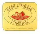 CLOS L' ÉGLISE · POMEROL · APPELLATION POMEROL CONTROLEE