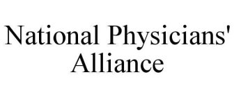 NATIONAL PHYSICIANS' ALLIANCE