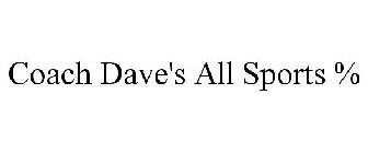 COACH DAVE'S ALL SPORTS %