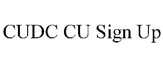 CUDC CU SIGN UP