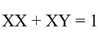 XX + XY = 1