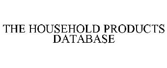 THE HOUSEHOLD PRODUCTS DATABASE