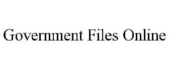 GOVERNMENT FILES ONLINE