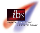 IBS INTEGRATEDBUSINESSSYSTEM 