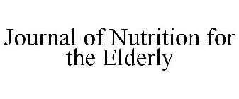 JOURNAL OF NUTRITION FOR THE ELDERLY