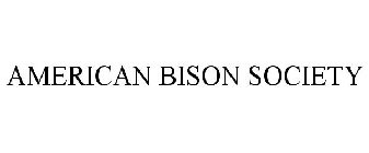 AMERICAN BISON SOCIETY