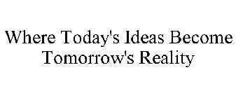 WHERE TODAY'S IDEAS BECOME TOMORROW'S REALITY