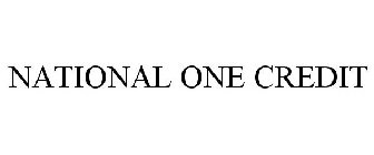 NATIONAL ONE CREDIT