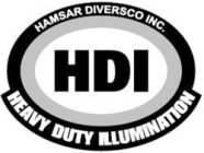 HAMSAR DIVERSCO INC. HDI HEAVY DUTY ILLUMINATION