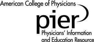 AMERICAN COLLEGE OF PHYSICIANS PIER PHYSICIAN'S INFORMATION AND EDUCATION RESOURCE