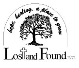 LOST AND FOUND INC. HOPE, HEALING, A PLACE TO GROW