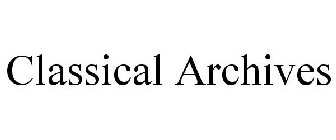 CLASSICAL ARCHIVES