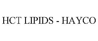 HCT LIPIDS - HAYCO
