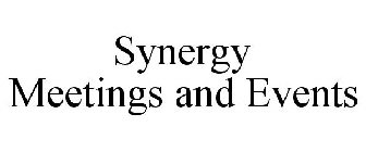 SYNERGY MEETINGS AND EVENTS